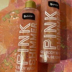 🛍️ B.Pure Pink Shimmer Gel Body Wash - 2
Bottles (8 oz / 236 ml Each)